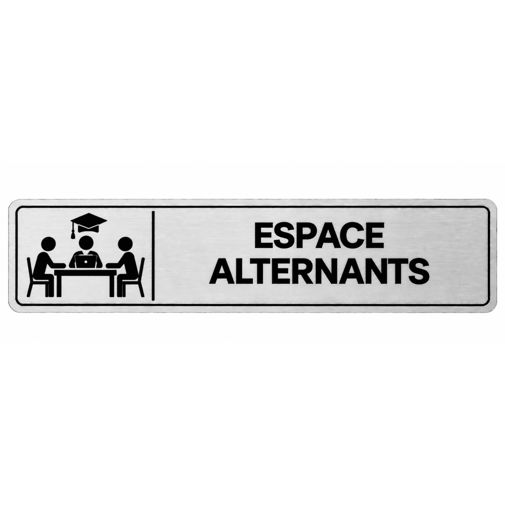 Plaque de porte Espace Alternants - Signalétique Centres de Formation