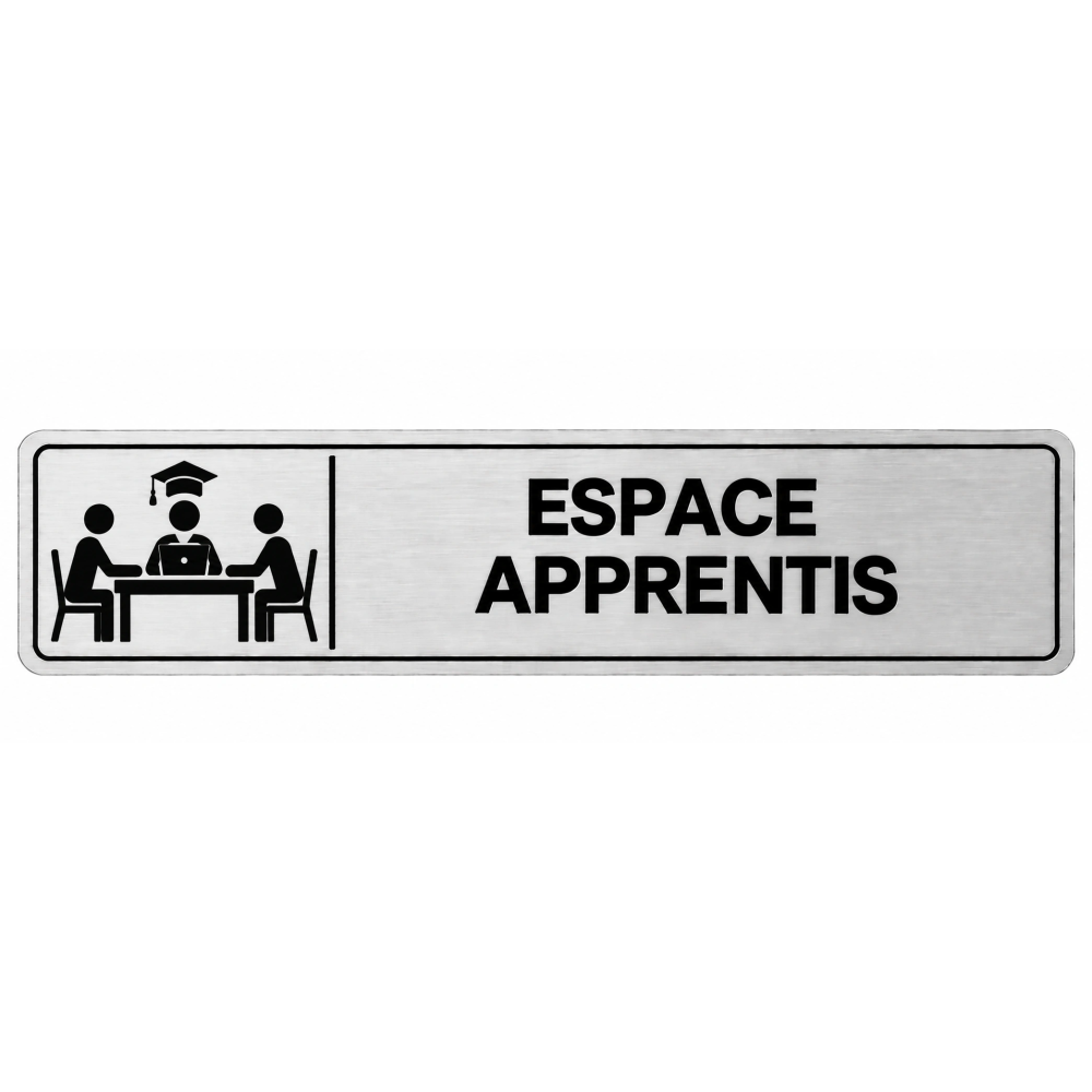 Plaque de porte Espace Apprentis - Signalétique Centres de Formation