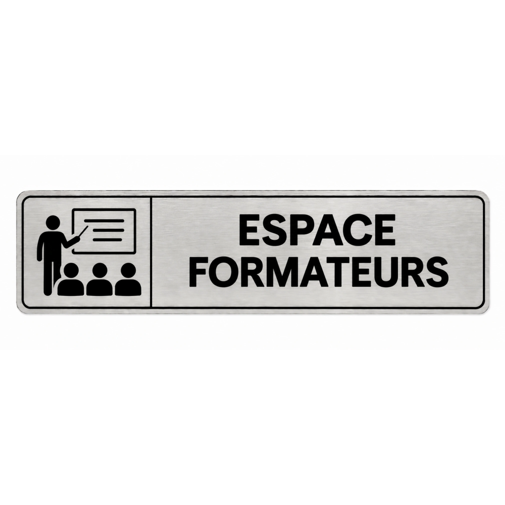 Plaque de porte Espace Formateurs - Signalétique Centres de Formation