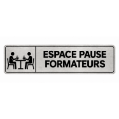 Plaque de porte Espace Pause Formateurs - Signalétique Centres de Formation