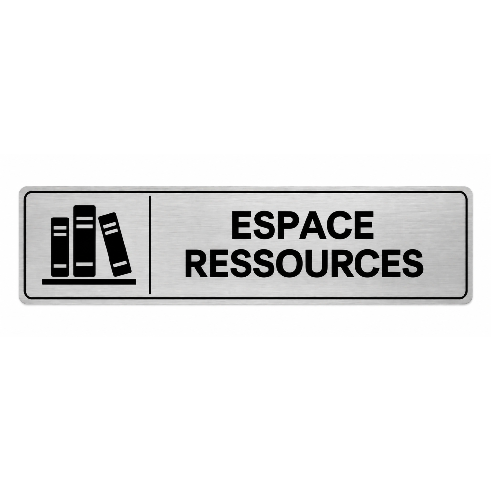 Plaque de porte Espace Ressources - Signalétique Centres de Formation