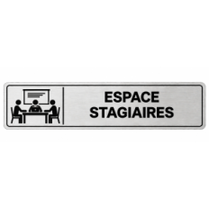 Plaque de porte Espace Stagiaires - Signalétique Centres de Formation