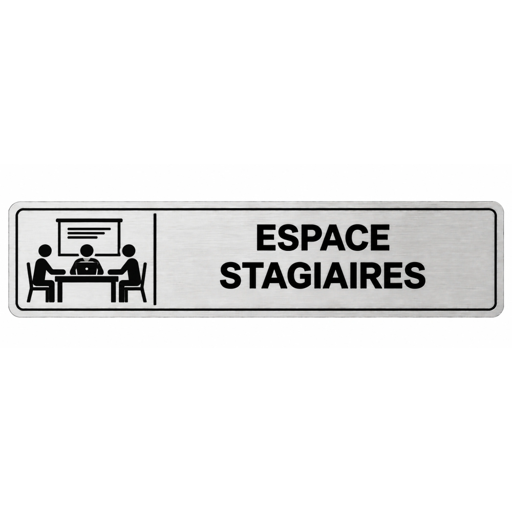 Plaque de porte Espace Stagiaires - Signalétique Centres de Formation