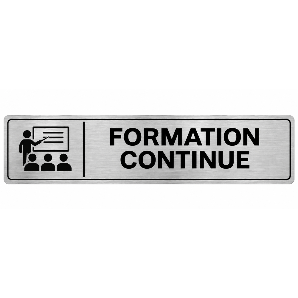Plaque de porte Formation Continue - Signalétique Centres de Formation