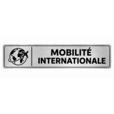 Plaque de porte Mobilité Internationale - Signalétique Centres de Formation