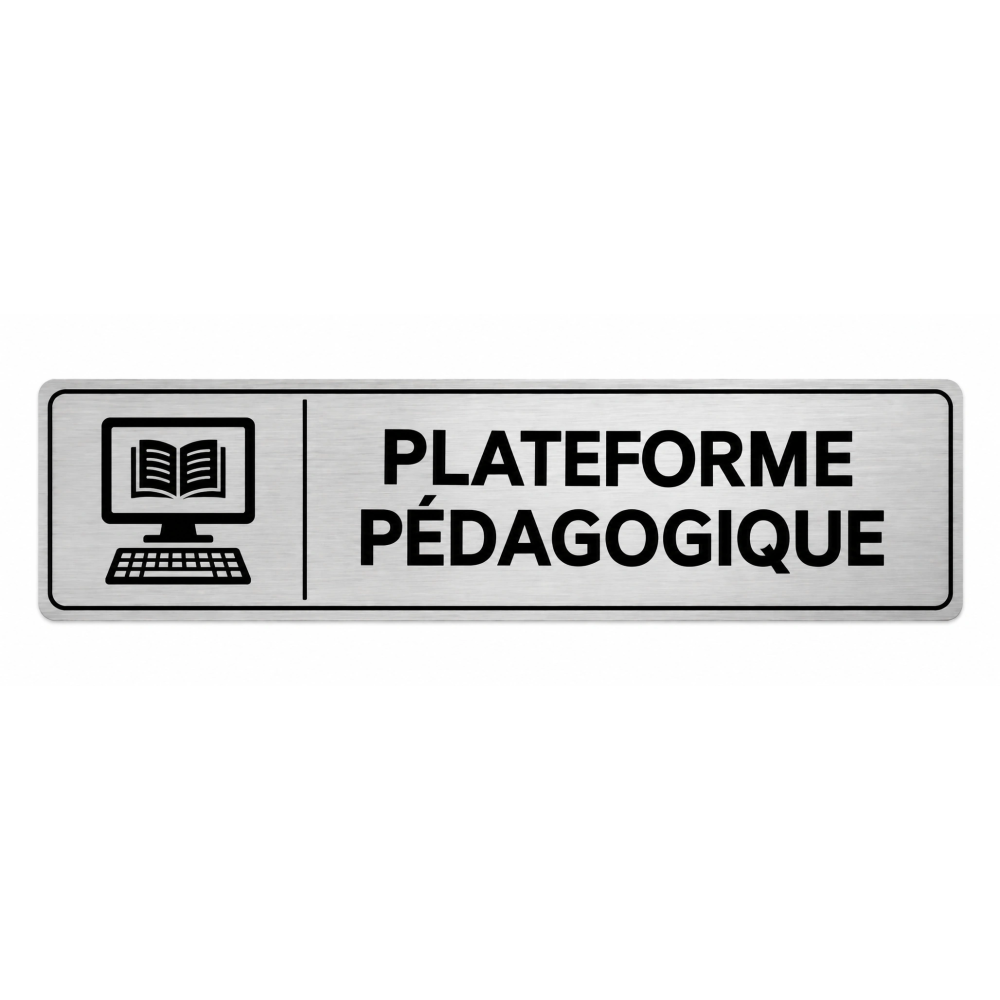 Plaque de porte Plateforme Pédagogique - Signalétique Centres de Formation