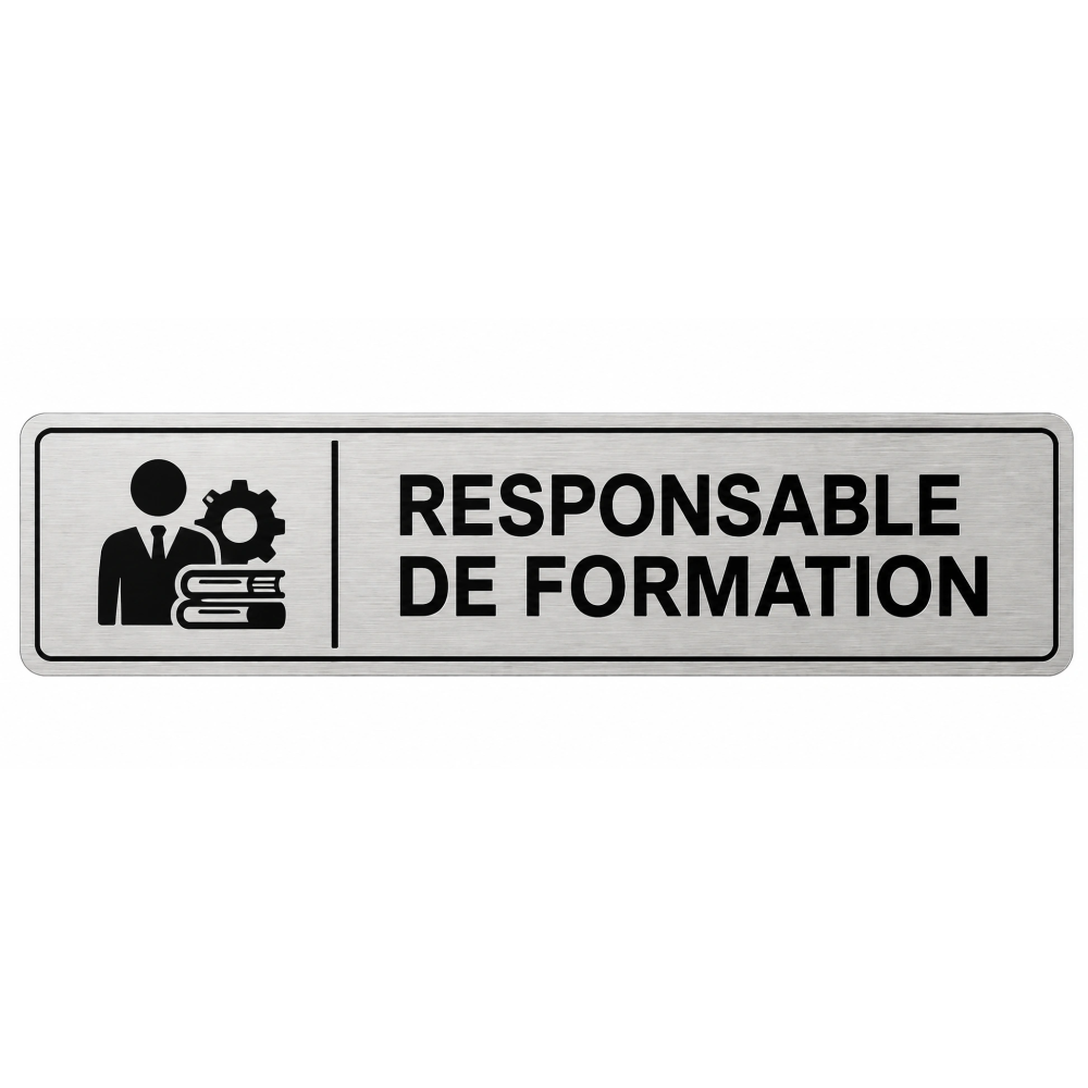 Plaque de porte Responsable de Formation - Signalétique Centres de Formation