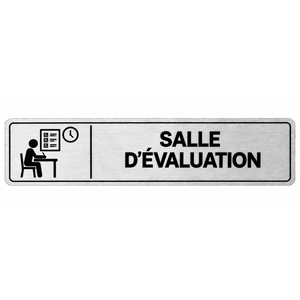 Plaque de porte Salle d’Évaluation - Signalétique Centres de Formation