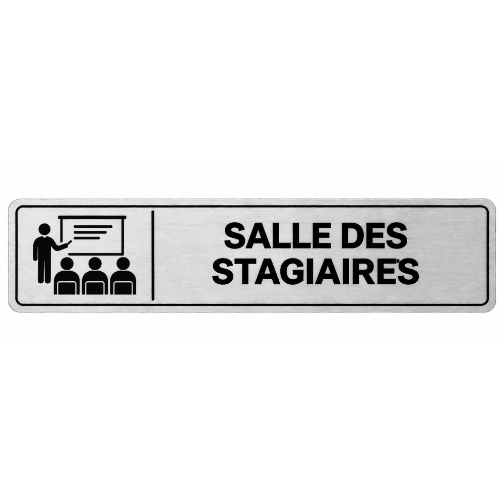 Plaque de porte Salle des Stagiaires - Signalétique Centres de Formation
