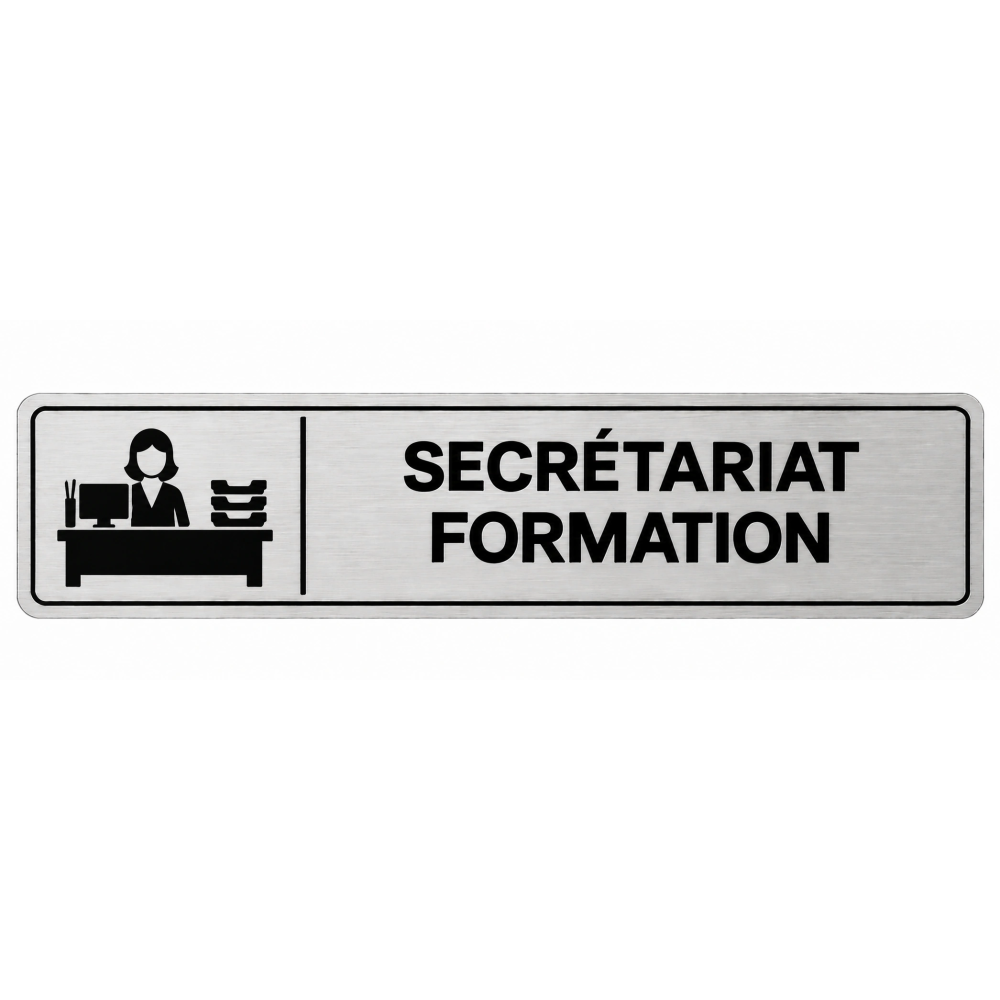 Plaque de porte Secrétariat Formation - Signalétique Centres de Formation