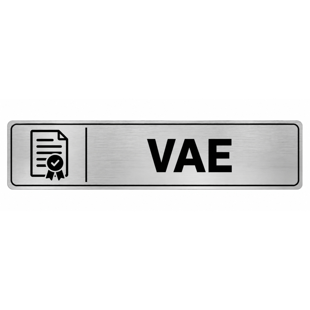 Plaque de porte VAE - Signalétique Centres de Formation