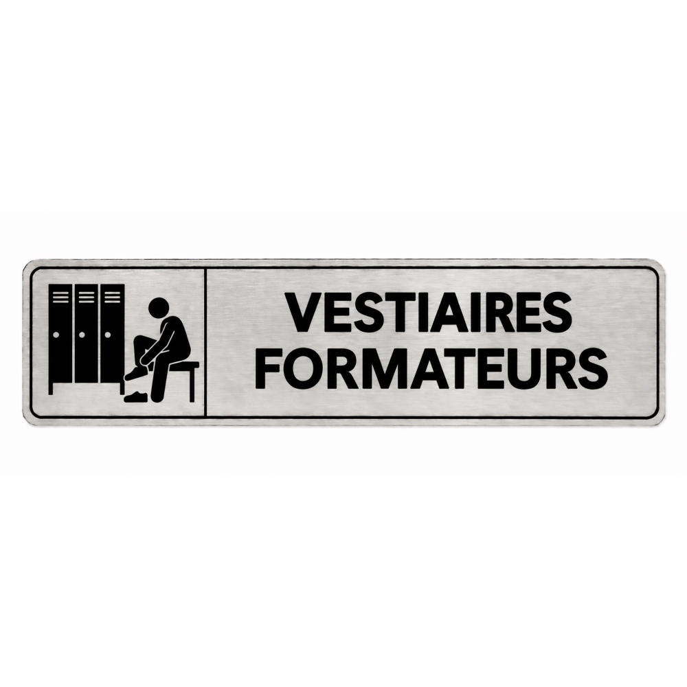 Plaque de porte Vestiaires Formateurs - Signalétique Centres de Formation