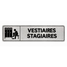 Plaque de porte Vestiaires Stagiaires - Signalétique Centres de Formation