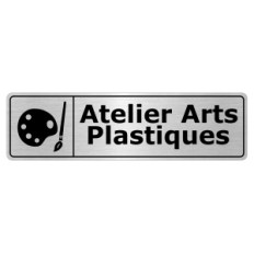 Plaque de porte Atelier Arts Plastiques - Signalétique Salles de Classe & Enseignement