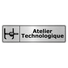 Plaque de porte Atelier Technologique - Signalétique Salles de Classe & Enseignement