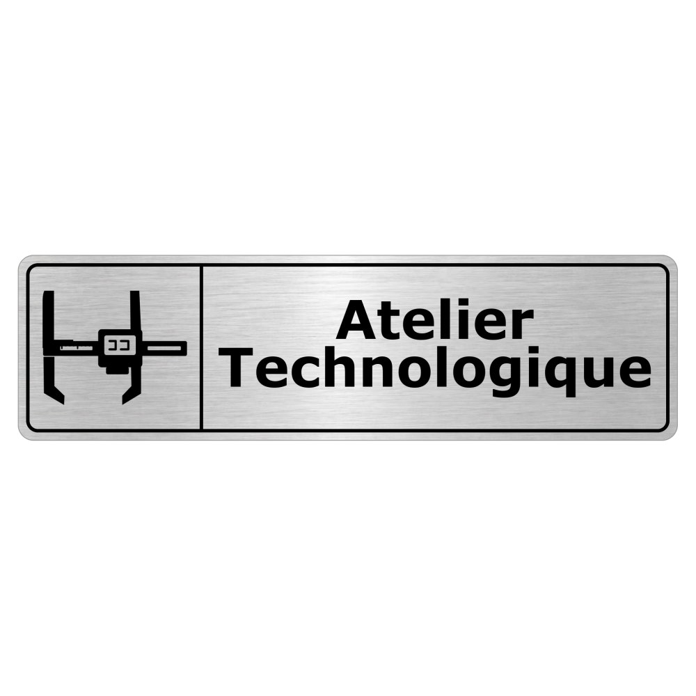Plaque de porte Atelier Technologique - Signalétique Salles de Classe & Enseignement