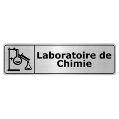 Plaque de porte Laboratoire de Chimie - Signalétique Salles de Classe & Enseignement