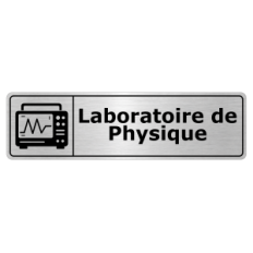 Plaque de porte Laboratoire de Physique - Signalétique Salles de Classe & Enseignement
