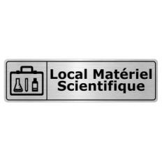 Plaque de porte Local Matériel Scientifique - Signalétique Salles de Classe & Enseignement