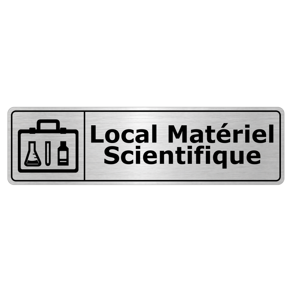 Plaque de porte Local Matériel Scientifique - Signalétique Salles de Classe & Enseignement