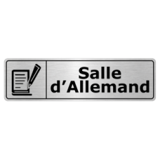 Plaque de porte Salle d’Allemand - Signalétique Salles de Classe & Enseignement