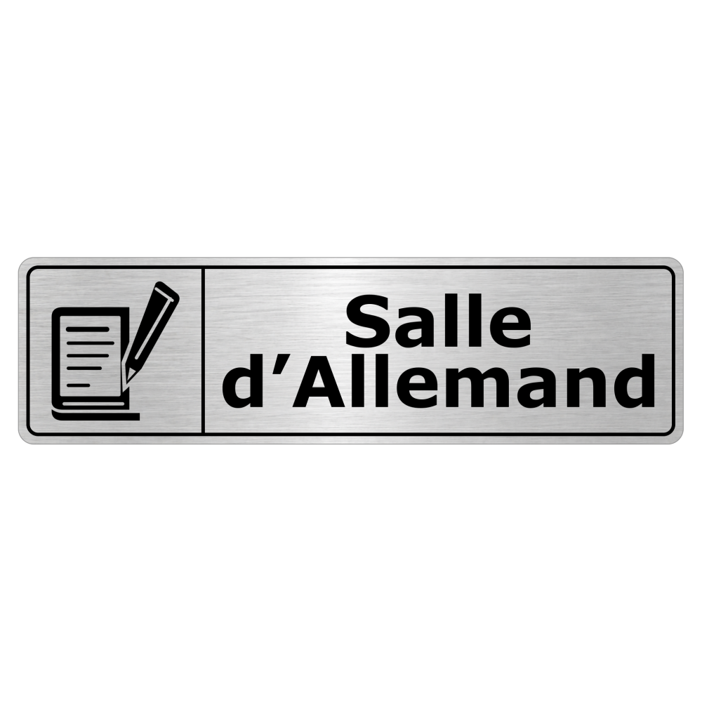 Plaque de porte Salle d’Allemand - Signalétique Salles de Classe & Enseignement