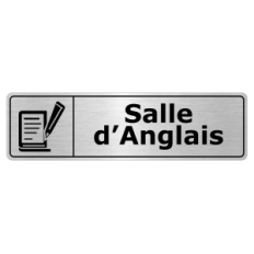Plaque de porte Salle d’Anglais - Signalétique Salles de Classe & Enseignement