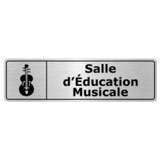 Plaque de porte Salle d’Éducation Musicale - Signalétique Salles de Classe & Enseignement