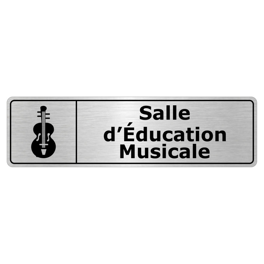 Plaque de porte Salle d’Éducation Musicale - Signalétique Salles de Classe & Enseignement