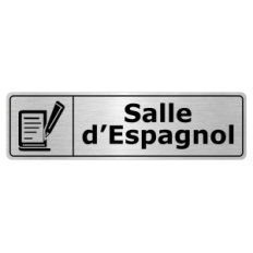 Plaque de porte Salle d’Espagnol - Signalétique Salles de Classe & Enseignement