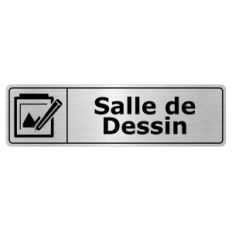 Plaque de porte Salle de Dessin - Signalétique Salles de Classe & Enseignement