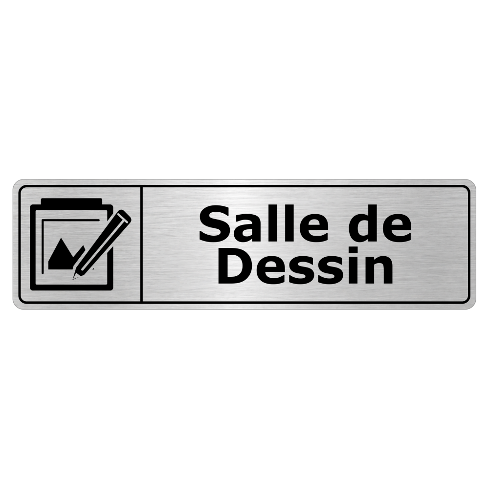 Plaque de porte Salle de Dessin - Signalétique Salles de Classe & Enseignement