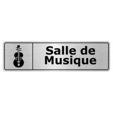 Plaque de porte Salle de Musique - Signalétique Salles de Classe & Enseignement