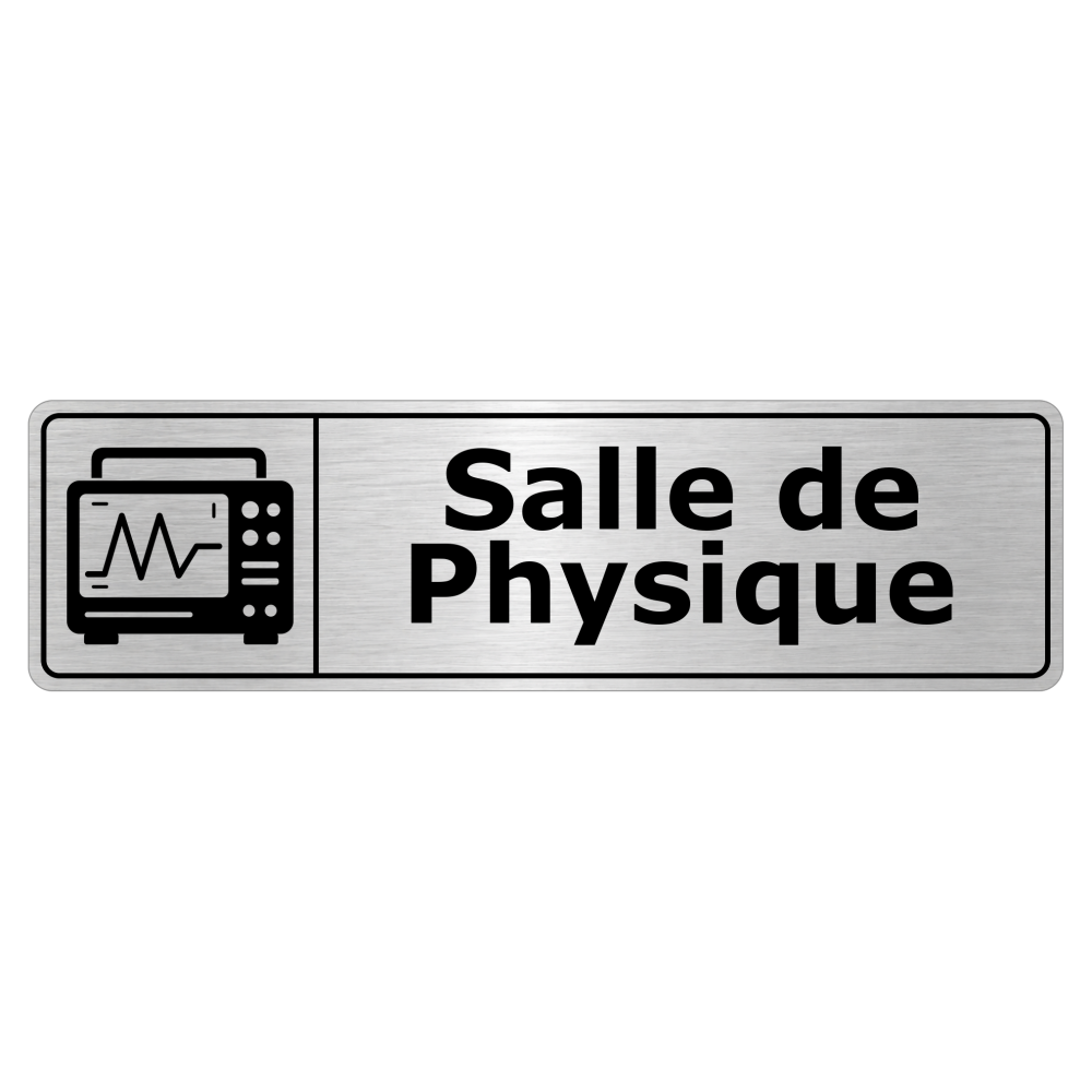 Plaque de porte Salle de Physique - Signalétique Salles de Classe & Enseignement