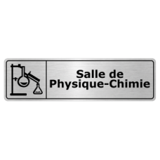 Plaque de porte Salle de Physique-Chimie - Signalétique Salles de Classe & Enseignement
