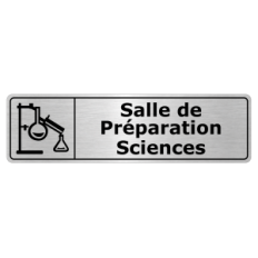 Plaque de porte Salle de Préparation Sciences - Signalétique Salles de Classe & Enseignement