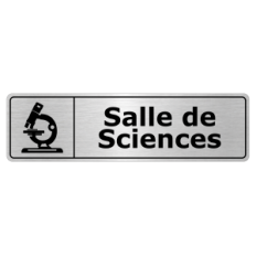 Plaque de porte Salle de Sciences - Signalétique Salles de Classe & Enseignement