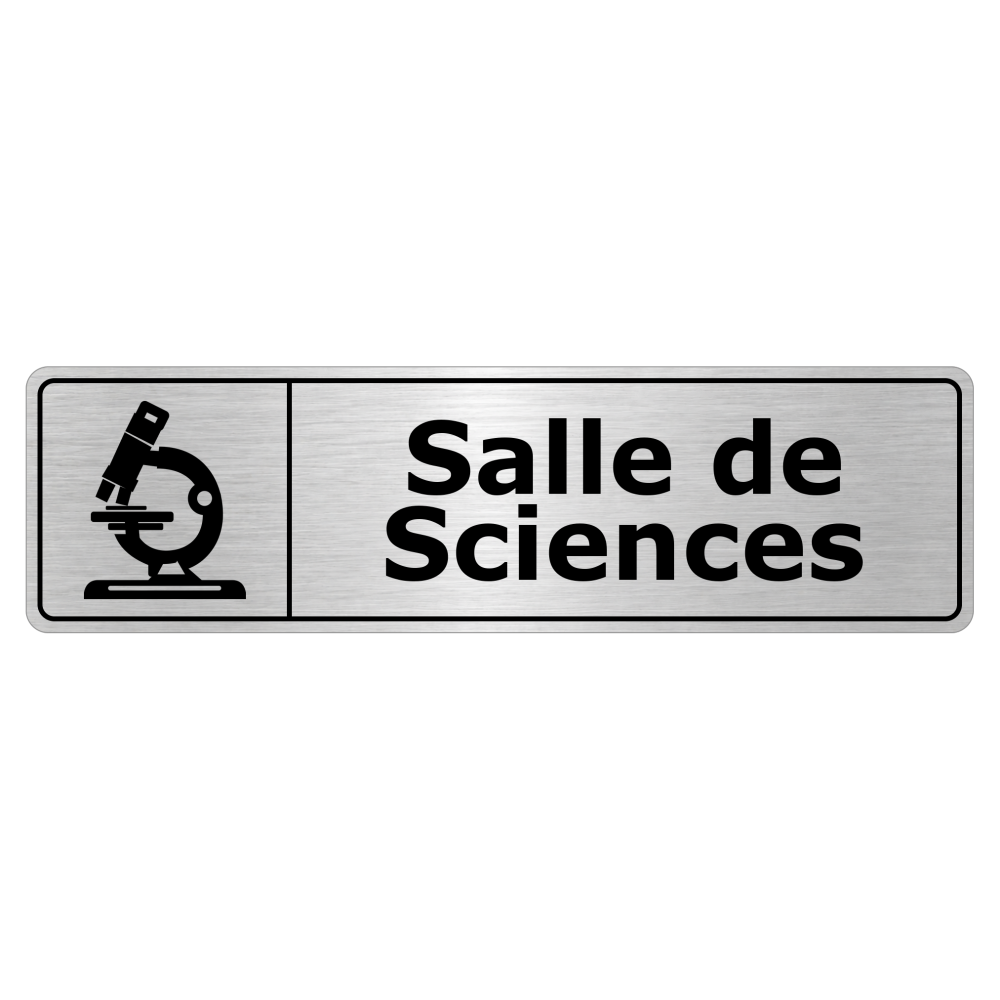 Plaque de porte Salle de Sciences - Signalétique Salles de Classe & Enseignement