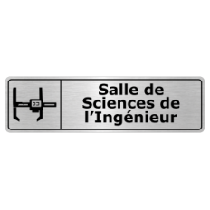 Plaque de porte Salle de Sciences de l’Ingénieur - Signalétique Salles de Classe & Enseignement