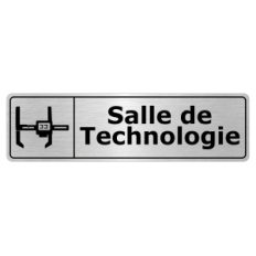 Plaque de porte Salle de Technologie - Signalétique Salles de Classe & Enseignement