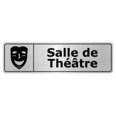 Plaque de porte Salle de Théâtre - Signalétique Salles de Classe & Enseignement