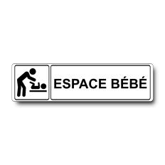 Plaque de porte Espace Bébé - Signalétique en PVC