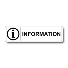 Plaque de porte Information - Signalétique en PVC