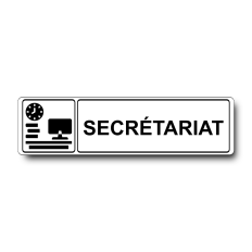 Plaque de porte Secrétariat - Signalétique en PVC
