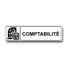 Plaque de porte Comptabilité - Signalétique en PVC