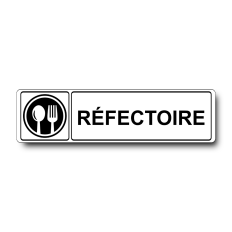 Plaque de porte Réfectoire - Signalétique en PVC