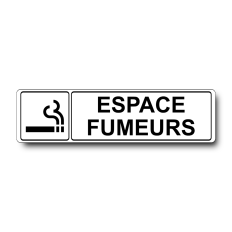 Plaque Espace Fumeurs - Signalétique en PVC