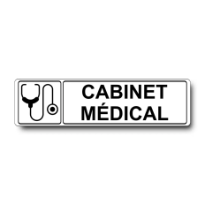 Plaque de porte Cabinet Médical - Signalétique en PVC
