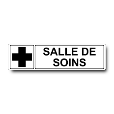 Plaque de porte Salle de Soins - Signalétique en PVC
