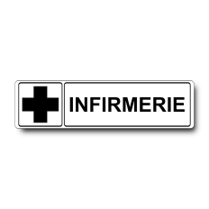 Plaque de porte Infirmerie - Signalétique en PVC